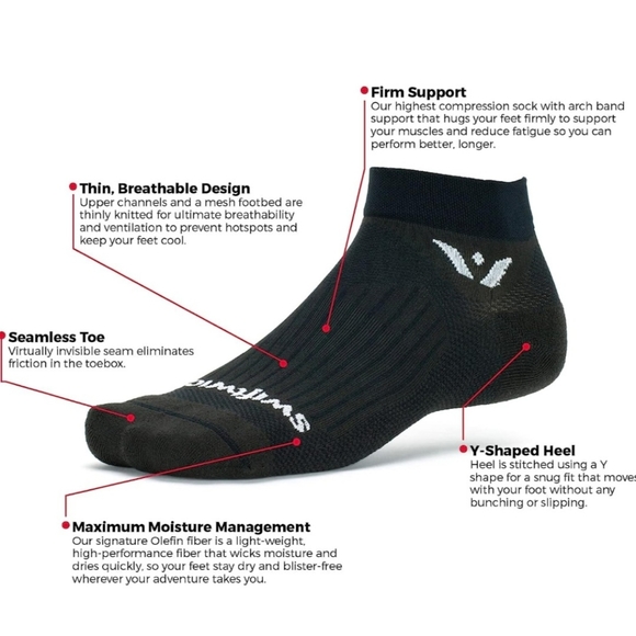 Swiftwick Running & Cycling Socks - Picture 2 of 8